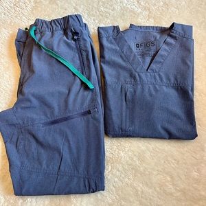 Figs Mens XS FION Blue Sky Set